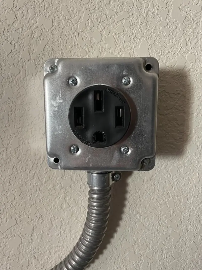 NEMA 14-50 outlet installed for Smart Home Electrical in Royse City